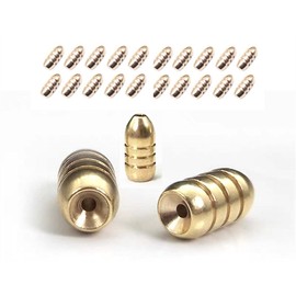 Toasis Brass Fishing Weight Texas Carolina Rig Fishing Bullet Sinker Set Assorted Size (3.5g/0.12_oz-20pcs)