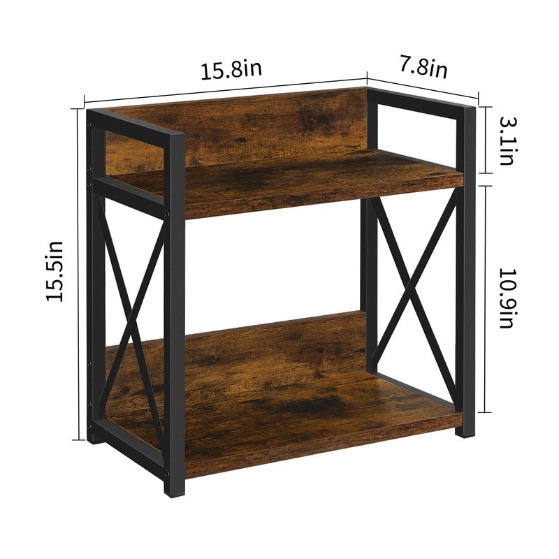 YINMIT Countertop Shelf Organizer,Coffee Bar Accessories,Spice Rack,Coffee Counter Shelf,2 Tier