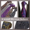 ONE LIMITATION NK004 Men's Necktie, Business Paisley, Solid Suit, Stylish