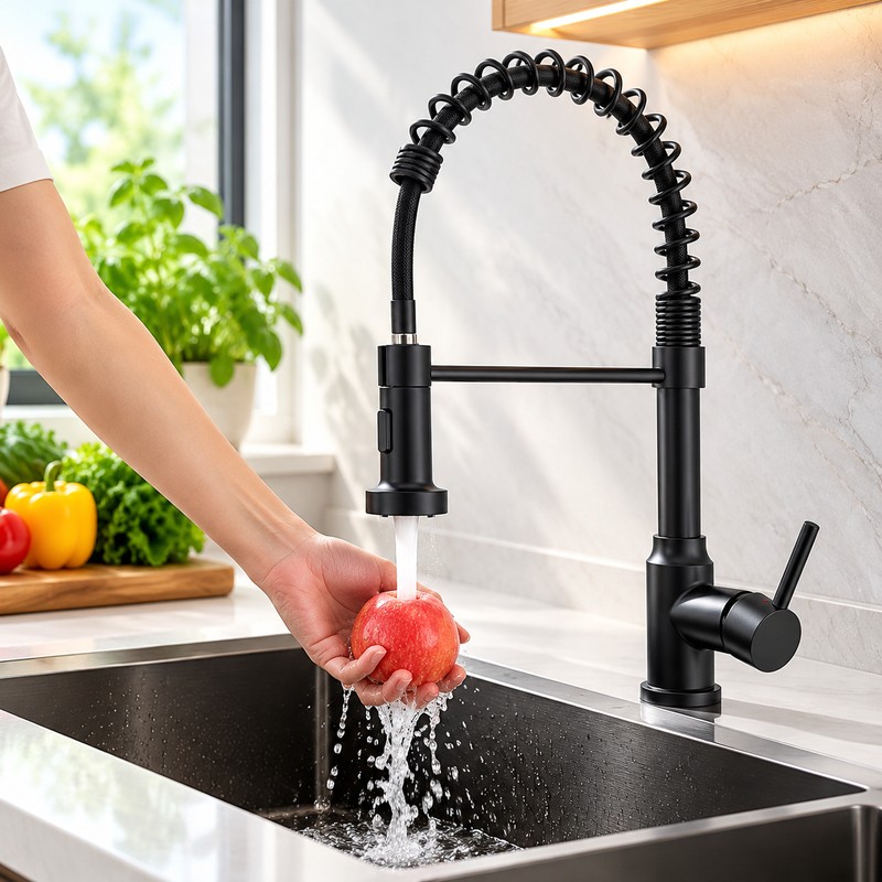 Kitchen Faucet for Everyday Sink Use – 360° Swivel Spout