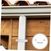 Operitacx Gutter Downspout Strap Adapter Durable Aluminum Alloy Connector Clip
