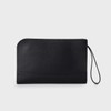 Takeokikuchi G8701070 Men's Clutch Bag, Black Leather, For Ceremonial Occasions,