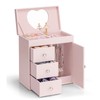Vlando Musical Jewelry Box with Spinning Ballerina, Girls’ Jewelry Organizer