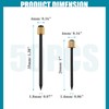 Bonsicoky Picture Hanging Nails, Black Steel Nails and Brass Head