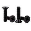 KOSJETHAS #6-32 x 3/8" Flat Head Machine Screws Black Finish