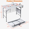 ZENY Fish Cleaning Table with Sink, 42.4" Width Portable Folding