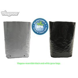 Viagrow V724402-50 V7244 Grow Bags, 2 Gallon 50 Pack, White