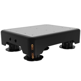 Adjustable Step Stool for Adults, Toddler Step Stools, 600 LBS Capacity Non-Slip Safety Step Platform for Elderly and Kids, Portable Stair Assist for Cars, Bedside, Kitchen, and Shower, Grey