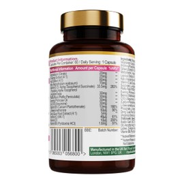 Royal Oak Health Royal Oak Health Meno Time - Botanical & Nutrient Blend for Women - with Soy Isoflavones, Vitamin B6, Sage & Flaxseed C 60 Vegan Capsules, 2 Month Supply C UK Made - Non GMO