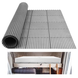 Plactic Mattress Underlay 83" L x 47" RV Under Mattress Modular Interlocking Ventilation Air Meshfiber Under Mattress Pad for RV Boat Camper Creating The Bed Air Dry and Flow (Twin)