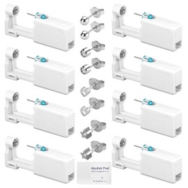 CHENYU 8-Piece Piercing Set with Individually Packed Ear Piercing Gun Earrings Self Piercing Safe and Sterile Ear Piercing Set, Metal