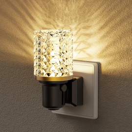 JandCase Night Light Socket with Twilight Sensor, Night Lights Children, Modern LED Socket Light, 3000 K Warm White, Dimmable 0-100 LM, LED Night Light for Stairs, Bedroom, Kitchen, Bathroom