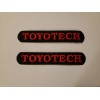 Toyota 2 Vintage Embroidered Toyota Toyotech Sew or Iron on 5" Patches