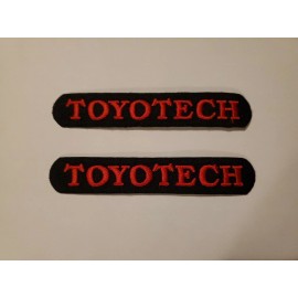Toyota 2 Vintage Embroidered Toyota Toyotech Sew or Iron on 5" Patches