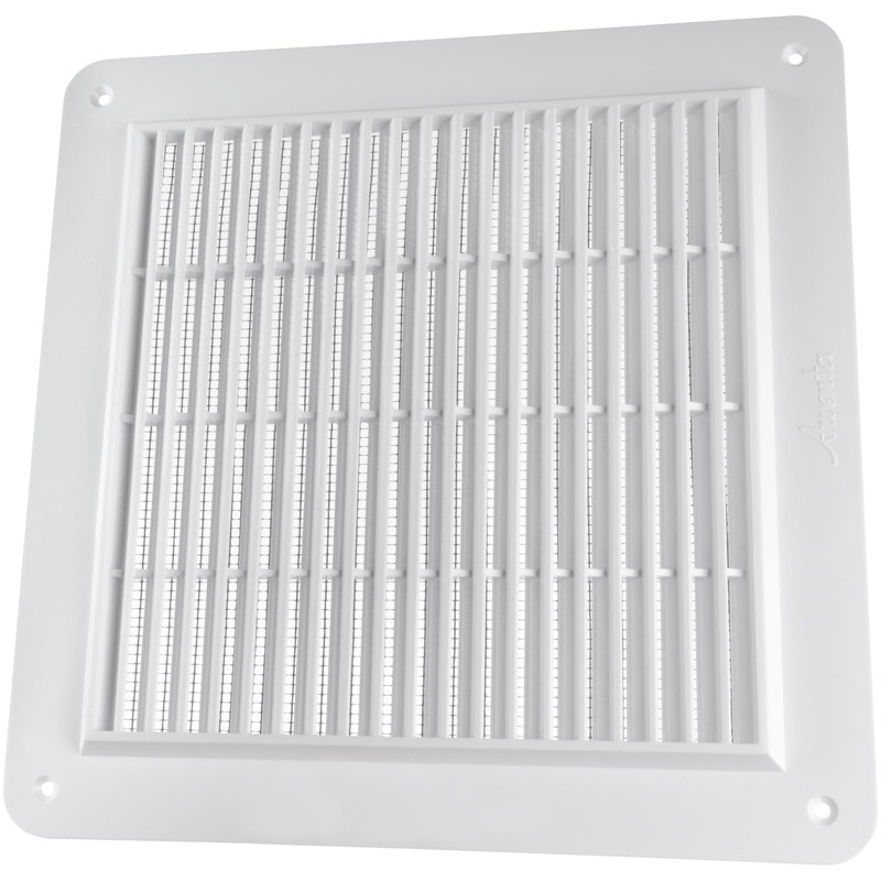 Vent Systems 10" x 10" (Outer Size) Inch White Plastic