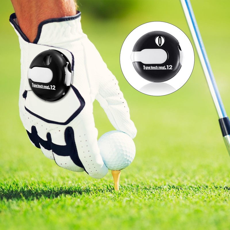 Frienda 4 Pieces Golf Score Counter Mini Golf Stroke Counter