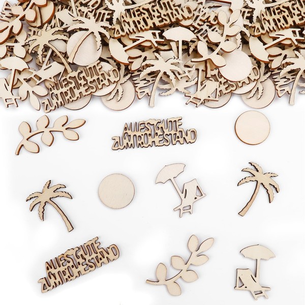 GoldRock Wooden Confetti (Happy Retirement)