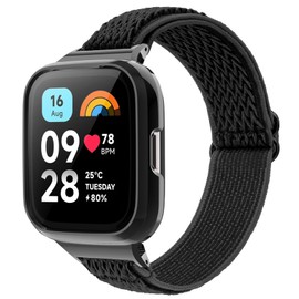 CHULN Nylon Strap Compatible with Redmi Watch 3 Active, Adjustable Elastic Sport Replacement Straps for Redmi Watch 3 Active Smartwatch.