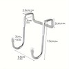 CHFEZOCO Over the Door Hooks, Double Design Coat Hooks for