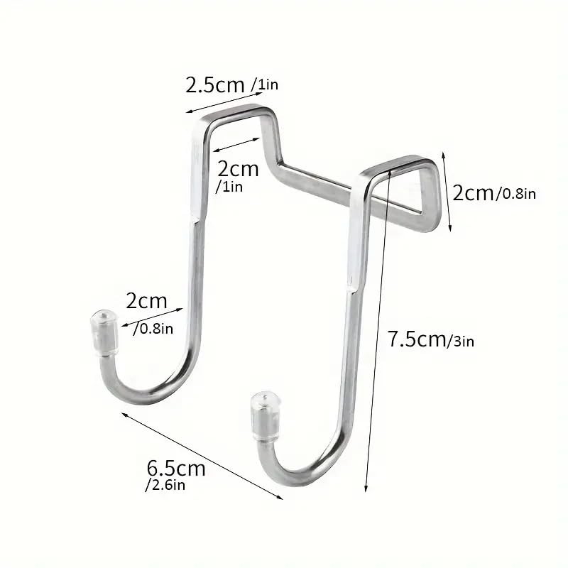 CHFEZOCO Over the Door Hooks, Double Design Coat Hooks for