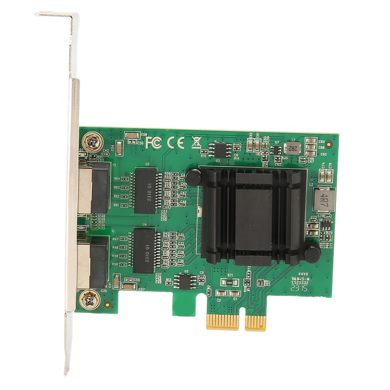 TXA108 82571 2 RJ45 Port Gigabit Network Card PCI Ex1