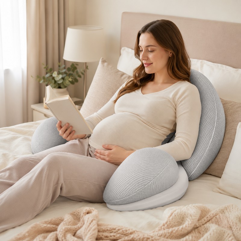 U-Shaped Maternity Pillow for Side Sleeping – Full Body Pregnancy