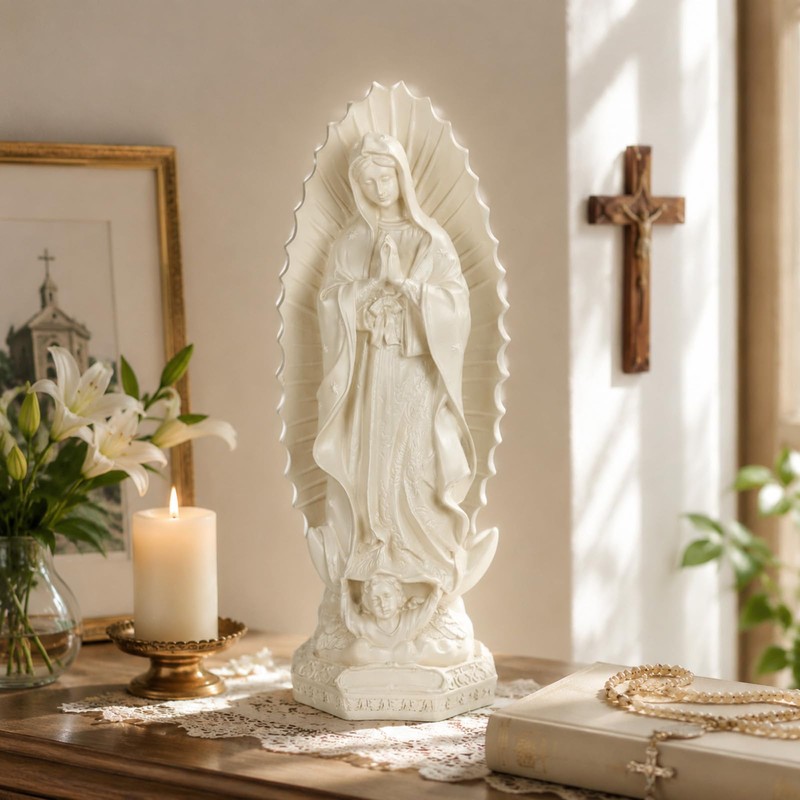 Our Lady of Guadalupe Statue 24 Inch Virgin Mary Resin
