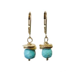 Gemstone Cube Earrings- Choices-Moonstone Turquoise Pink Rainbow Lapis Pyrite Labradorite Aquamarine- Valentine's Day Gift Idea- Mother's Day- Graduation