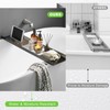 Acrylic Bathtub Tray, Black Transparent Acrylic Bathtub Tray, Suitable for
