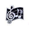 Musical Notes G Clef Eighth Music Scale Classical Embroidered Sew