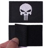 2 Pieces Patches Dead Skull Tactical Patch - Black