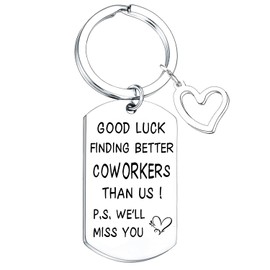 Nimteve Coworker Leaving Gifts Coworker Leaving Keychain Gifts for Women Farewell Gifts for Coworkers Good Luck Gifts Going Away Gifts