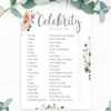 Baby Shower Games Celebrity Name Game Boho Floral Design (BSCNB)