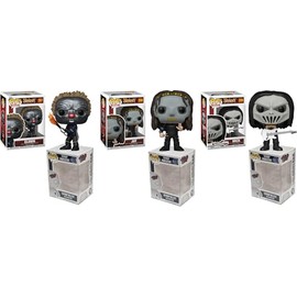 Funko Slipknot Wave 2 (Set of 3) + Pop Protector: Pop! Rocks Vinyl Figure (Gift Set Bundled with ToyBop Brand Box Protector Collector Case) (Clown, Jay, Mick)