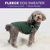 cyeollo 2 Pack Dog Sweaters Stretchy Fleece Sweatshirt with Reflective