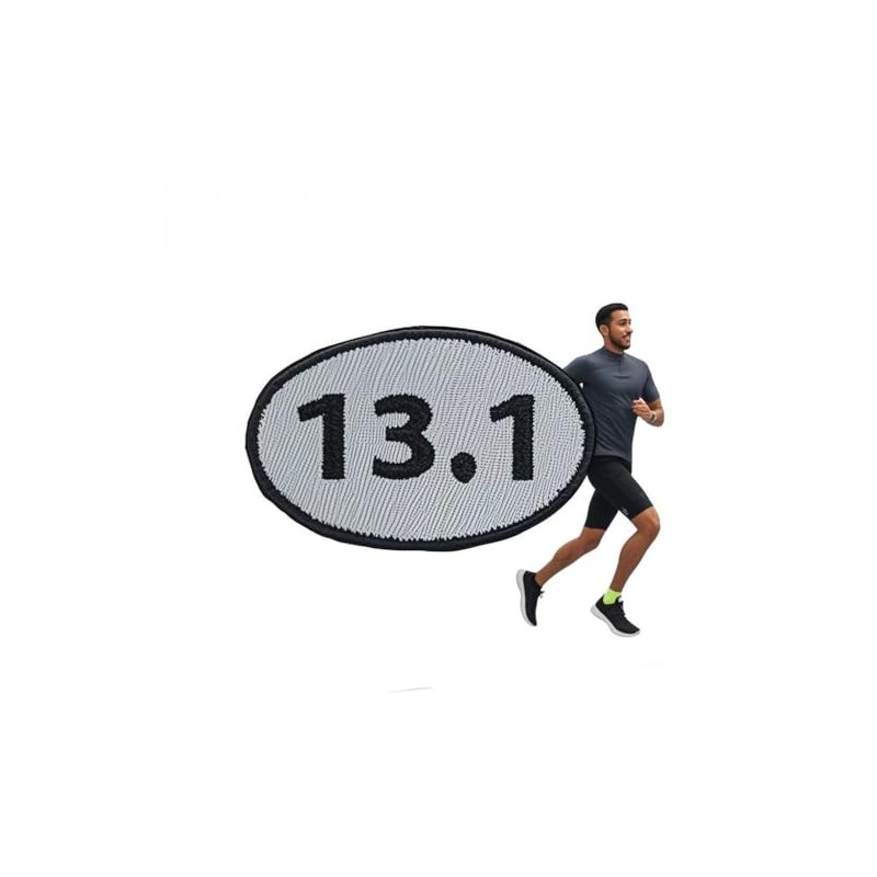 26.2 Marathon Running Patch |Hook & Loop Patch Full Embroidery