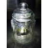 Decor Candy Jar 8oz Glass with Airtight Lid Collectible Container