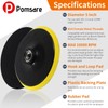 Pomsare Sanding Disc 125 M14 Including Grinding Attachment for Angle