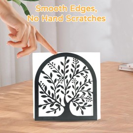 Space-Efficient Napkin Holder for Kitchen Dining Table Metal Freestanding Fabric Dispenser Rack Paper Towel Holder Elegant Table Decoration