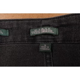 Wild Fable Womens 14 Black Stretch Denim Super High Rise 2.5" Inseam Shorts NWT