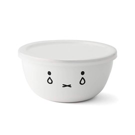 Fuji Enamel Miffy Face Series Mixing Ball, 5.5 inches (14 cm), 0.8 L (0.8 L)