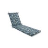 Pillow Perfect Paisley Indoor/Outdoor Solid Back Chaise Lounge Cushion with
