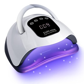 UV Gel Nail Lamp 320w Led Nail Lamp,4 Timer Settings, Professional Gel Curing Lamp Gel Polish Light,with 72pcs Lamp Beads,for Home Salon Nail Art Tools.（White）