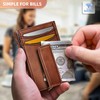 BULLIANT Magnetic Closure Slim Wallet-Genuine Leather Front Pocket Wallet for