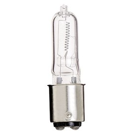 Satco S1983 120V 500-Watt T4 DC Bayonet Base Light Bulb, Clear