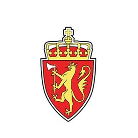 MAGNET Norwegian Coat Of Arms Norway Flag Nor No Magnetic Vinyl Car Fridge Sticks to any Metal Surface 5"