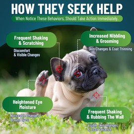 VICSOM 200 Natural Skin Daily Treats for Dogs, Daily Ears, Paw, Skin & Coat Supplements Support Chews with Salmon Oil & Omega-3, Colostrum, Turmeric for All Breeds Dog - Chicken Flavor