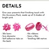 Kissymix 40 Piece Pink Ribbon and Bow Pack - Pink