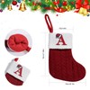 8 Inches Mini Pattern Embroidered Christmas Stocking Knitted Christmas Decorations