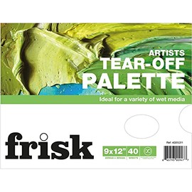 Frisk Tear Off Palettes, White, 9" x 12"